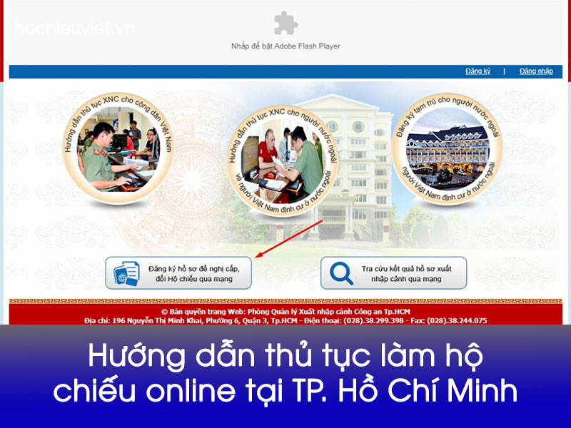 hướng dẫn làm hộ chiếu Online tại TP.Hồ Chí Minh