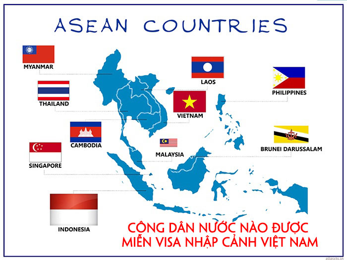 Các nước được miễn visa vào Việt Nam 2021