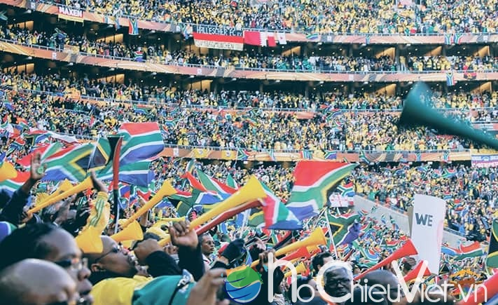 Vuvuzela du lich Nam Phi