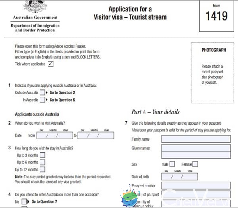 Mẫu Đơn Xin Visa Du Lịch Úc: Thông Tin Và Hướng Dẫn Cách Điền